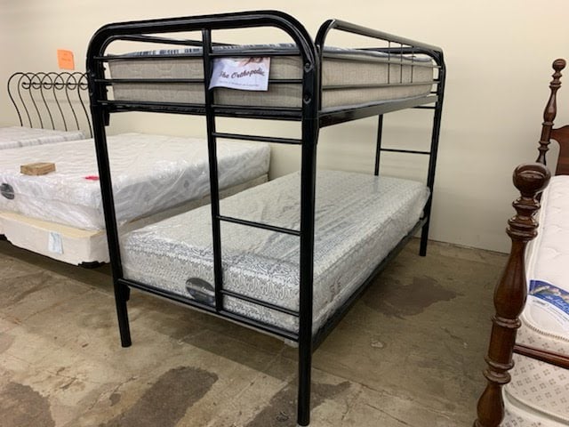 Black Metal Twin Bunkbed Frame