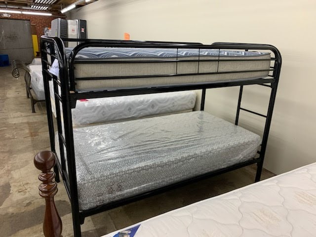 Black Metal Twin Bunkbed Frame