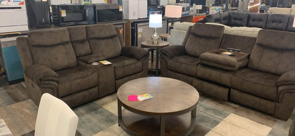 New Recliner 2 pc Sofa Set - Woo Town Furniture (Worcester,MA)