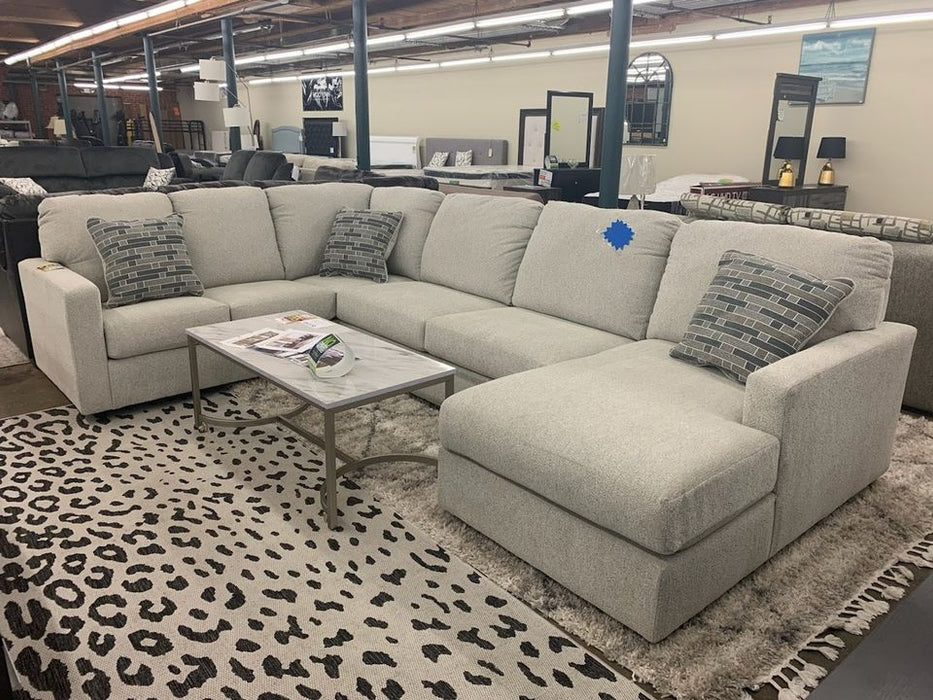 Large Gray Ashley Sectional