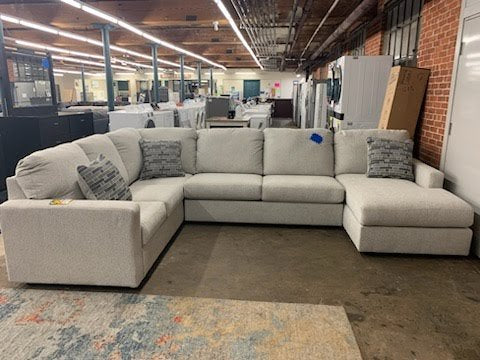 Large Gray Ashley Sectional