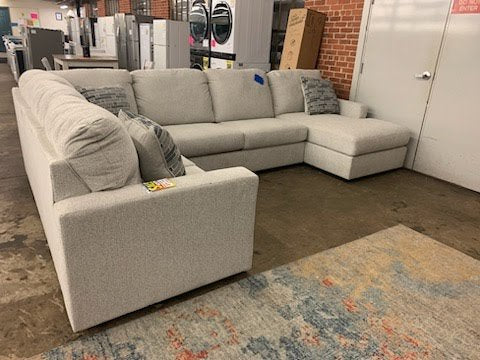 Large Gray Ashley Sectional