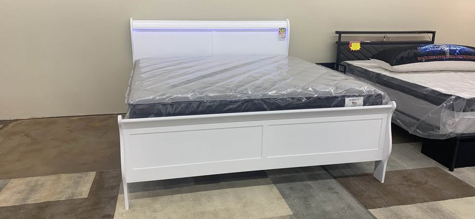 New King Sleigh Bed - Woo Town Furniture (Worcester,MA)