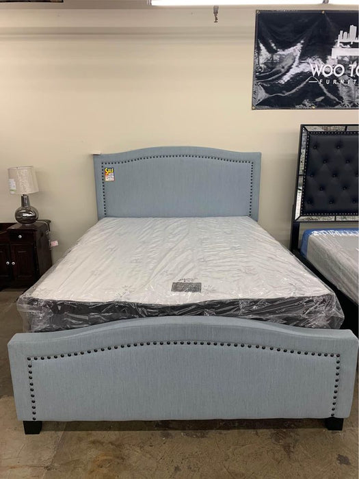 Queen Pale Blue Bedframe