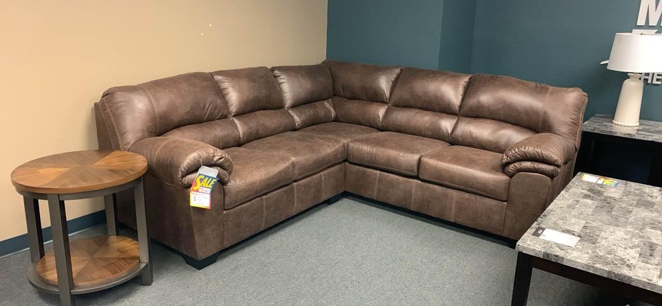 Brown Leather Sectional