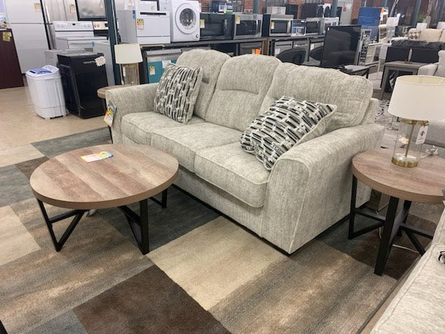 Soft Neutral Colored Sofa & Love Seat