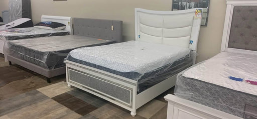Queen White Bed Frame - Woo Town Furniture (Worcester,MA)